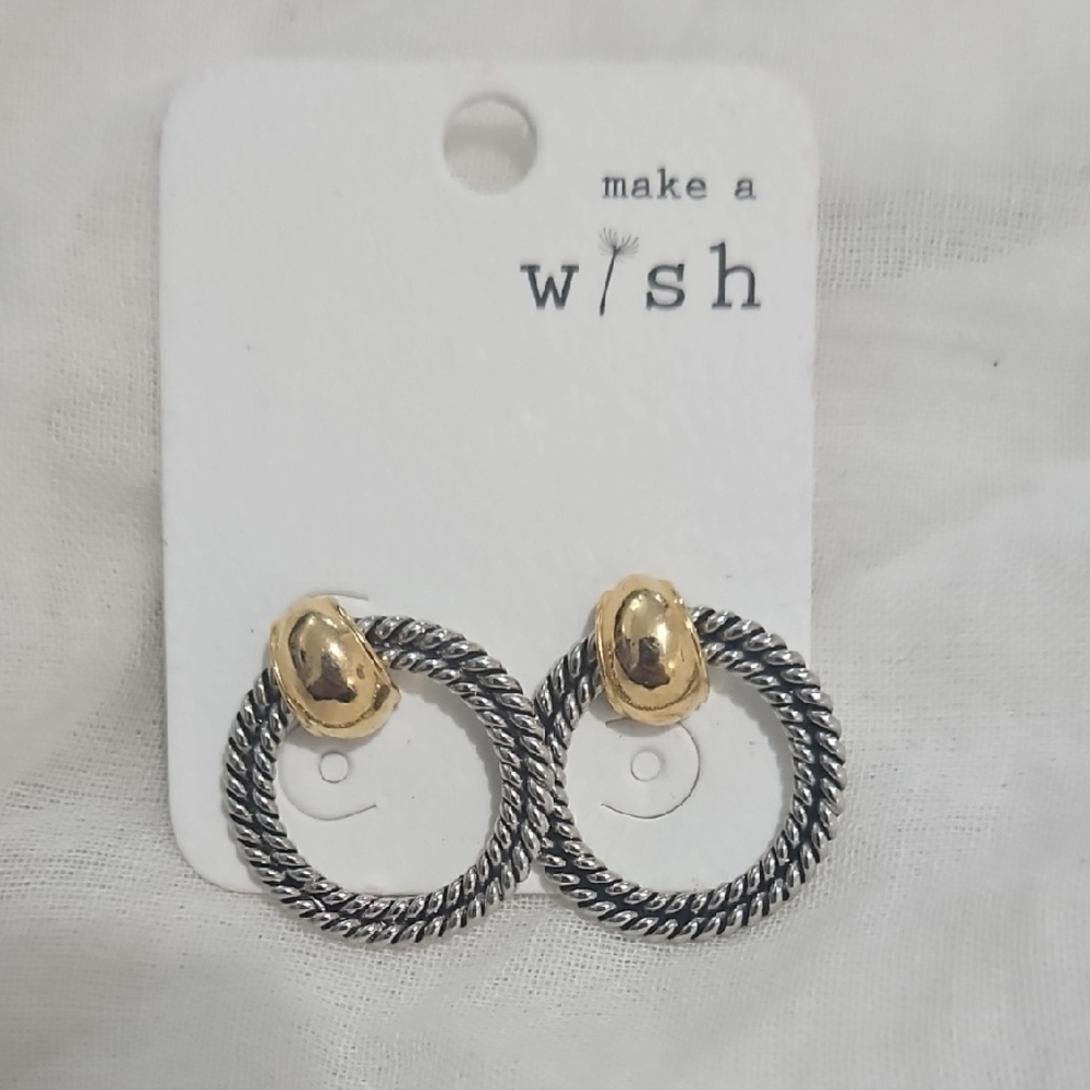 Gold and Silver Earrings